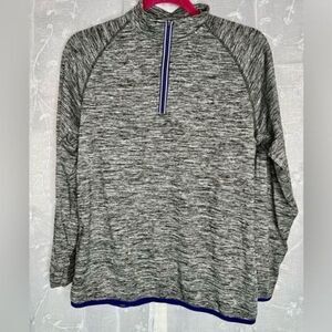 Holloway Golf Womens Gray Long Sleeve Shirt Dry Excel‎ 1/4 Zip Small